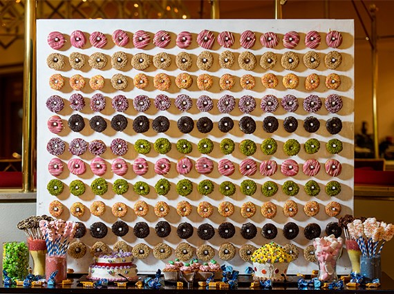 donut wall brunch